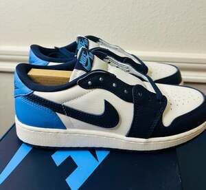 Air Jordan 1 Retro Low OG (GS) Obsidian University Blue CZ0858-400 Size 5.5Y
